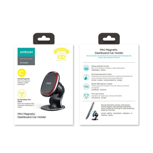 JOYROOM JR-ZS205 Magic Series Magnetic Car Holder Dashboard Bracket (Black) - Image 3
