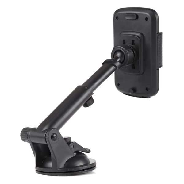 Universal Rotatable Adjustment Car Windshield Mobile Phone Holder with Suction Cup (Black) - Image 3