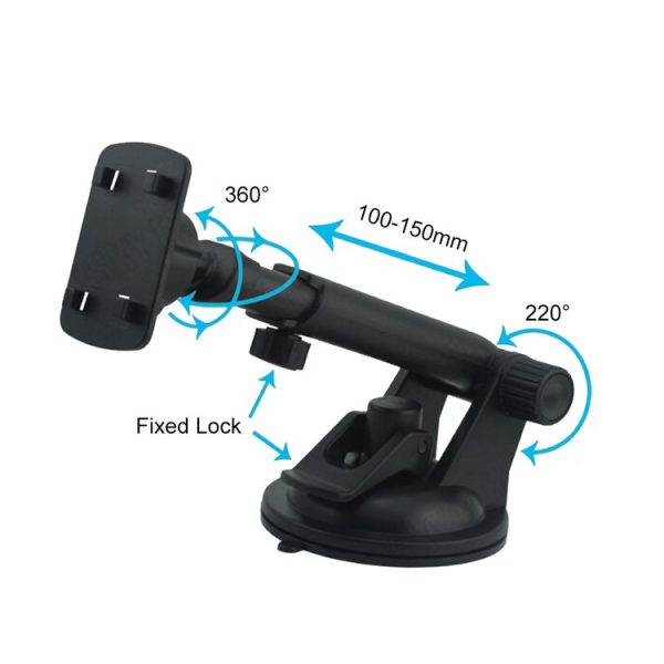 Universal Rotatable Adjustment Car Windshield Mobile Phone Holder with Suction Cup (Black) - Image 6