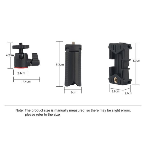 ADAI MINIIS Mini Carbon Fiber Texture Plastic Tripod Set - Image 8