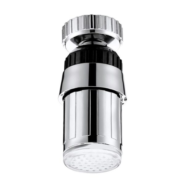 SDF-B6 1 LED ABS Temperature Sensor 3-color LED Faucet Light Water Glow Shower, Size: 58 x 24mm, Interface: 22mm (Silver) - Image 2