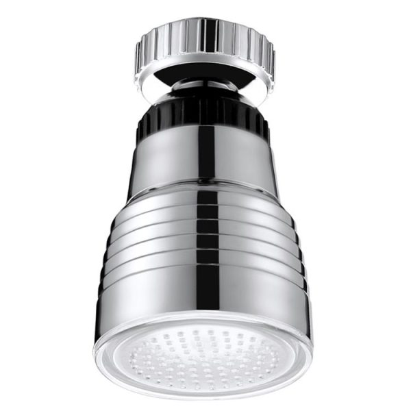 SDF-B10 1 LED ABS Temperature Sensor RGB LED Faucet Light Water Glow Shower, Size: 58 x 38mm, Interface: 22mm (Silver) - Image 2