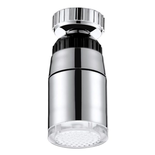 SDF-B9 1 LED ABS Temperature Sensor 3-color LED Faucet Light Water Glow Shower, Size: 58 x 28mm, Interface: 22mm (Silver) - Image 2