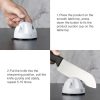 Original Xiaomi Youpin Huohou Kitchen Mini Double Wheel Knife Sharpener (White) - Image 3