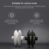 Original Xiaomi Youpin Huohou Kitchen Mini Double Wheel Knife Sharpener (White) - Image 7