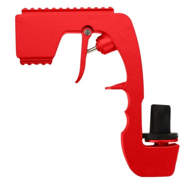 Plastic Wrapped Metal Bubbly Blaster Champagne Bottle Squirt Gun Bar Tool (Red)