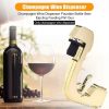 Plastic Wrapped Metal Bubbly Blaster Champagne Bottle Squirt Gun Bar Tool (Red) - Image 3