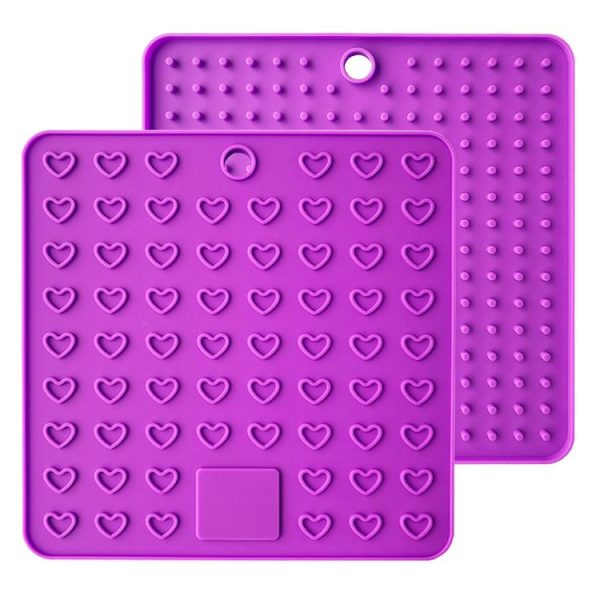 Silicone Multifunctional Anti-burning Insulation Mat Antifouling Drain Pad (Purple) - Image 2