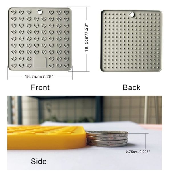 Silicone Multifunctional Anti-burning Insulation Mat Antifouling Drain Pad (Purple) - Image 3