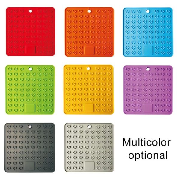 Silicone Multifunctional Anti-burning Insulation Mat Antifouling Drain Pad (Purple) - Image 7
