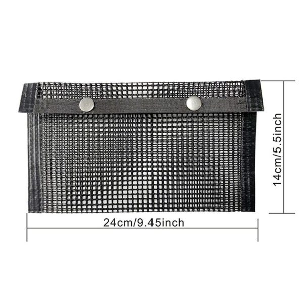 Barbecue Heat Resistant Non-stick Grilling Mesh BBQ Baking Bag, Size: 24 x 14cm (Black) - Image 2