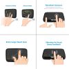 H18 2.4GHz Mini Wireless Air Mouse QWERTY Keyboard with Touchpad / Vibration for PC, TV (Black) - Image 11