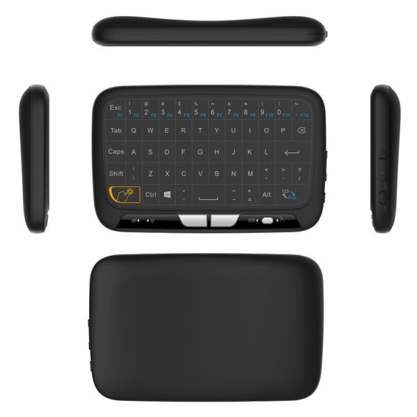 H18 2.4GHz Mini Wireless Air Mouse QWERTY Keyboard with Touchpad / Vibration for PC, TV (Black) - Image 4