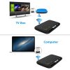 H18 2.4GHz Mini Wireless Air Mouse QWERTY Keyboard with Touchpad / Vibration for PC, TV (Black) - Image 8