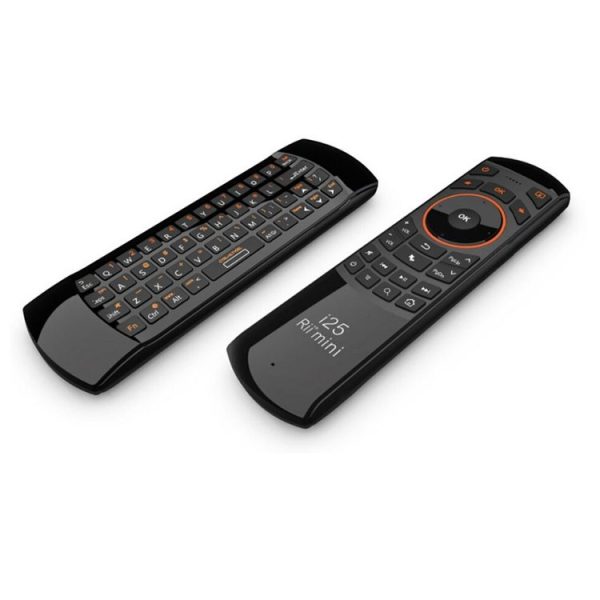 Rii i25 Air Mouse 2.4GHz Wireless Keyboard with IR Remote Controller for PC, Android TV Box / Smart TV, Game Devices (Black) - Image 2