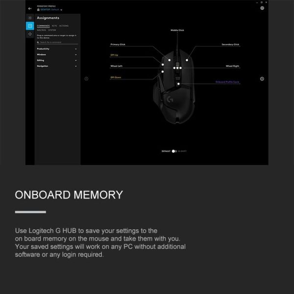 Logitech G502 HERO Wired Gaming Mouse with 11 Buttons, Length: 2.1m - Image 11