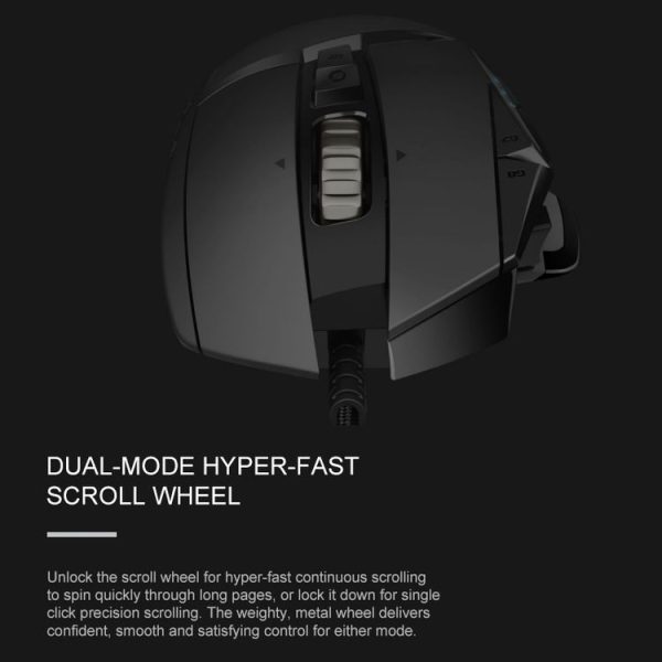 Logitech G502 HERO Wired Gaming Mouse with 11 Buttons, Length: 2.1m - Image 12