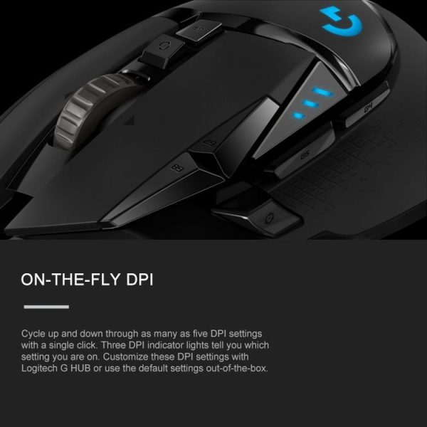 Logitech G502 HERO Wired Gaming Mouse with 11 Buttons, Length: 2.1m - Image 9