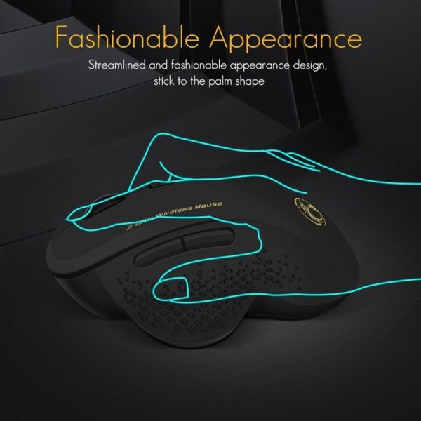 IMICE G6 Wireless Mouse 2.4G Office Mouse 6-button Gaming Mouse (Grey) - Image 4