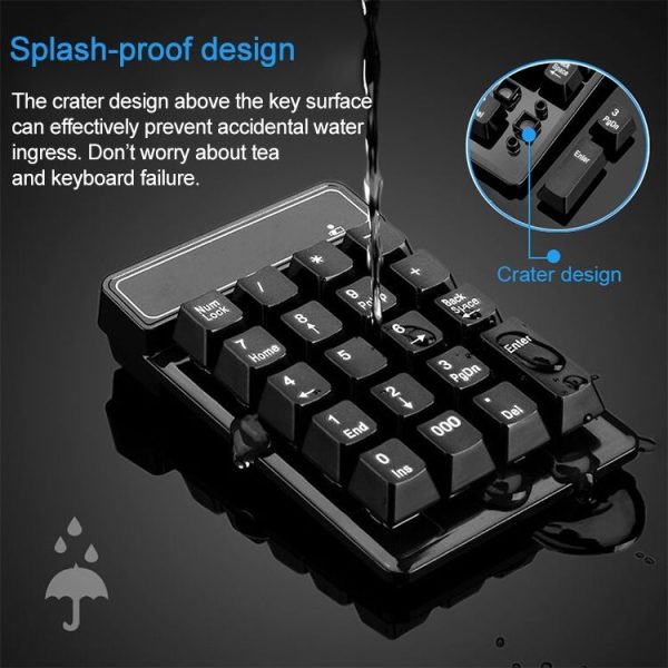 MC Saite 525RF 19 Keys Wireless 2.4G Numeric Keyboard - Image 5