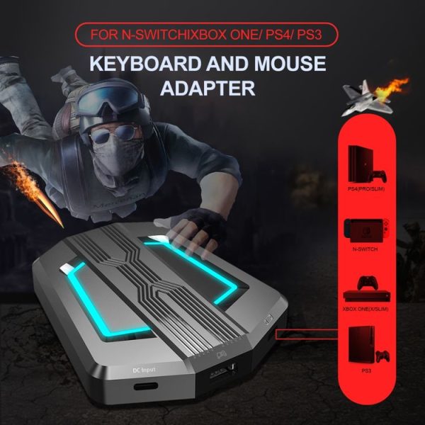 HXSJ P6 Keyboard Mouse Converter - Image 3