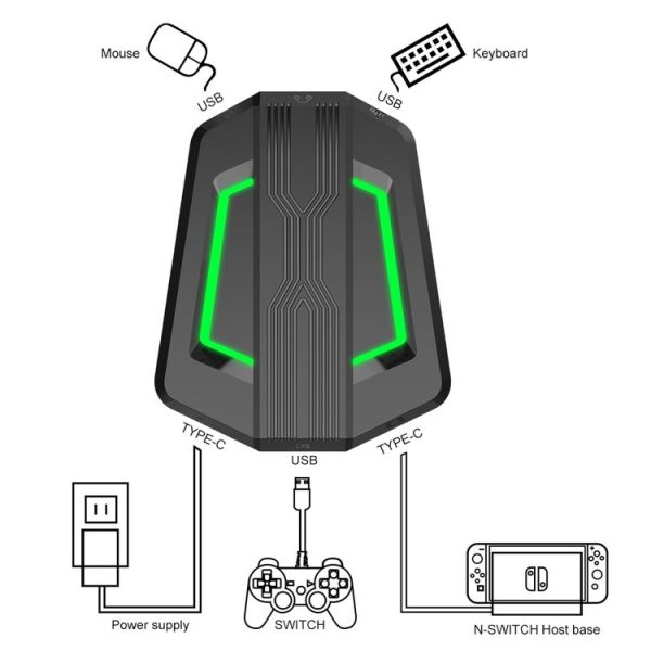 HXSJ P6 Keyboard Mouse Converter - Image 6