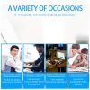 CM0093 Rechargeable Version 2.4GHz Three-button Wireless Optical Mouse Vertical Mouse for Left-hand, Resolution: 1000DPI / 1200DPI / 1600DPI (Black) - Image 8