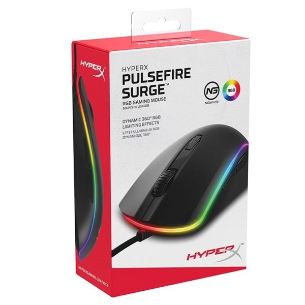 KingstonHyperX Pulsefire Surge HX-MC002B RGB 16000DPI Wired Mouse, Cable Length: 1.8m - Image 3