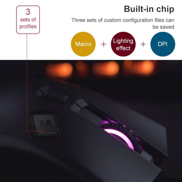 KingstonHyperX Pulsefire FPS Pro HX-MC003B RGB 16000DPI Wired Mouse - Image 7