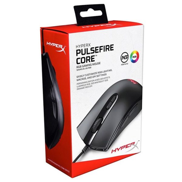 KingstonHyperX Pulsefire Core HX-MC004B RGB 6200DPI Wired Mouse - Image 3
