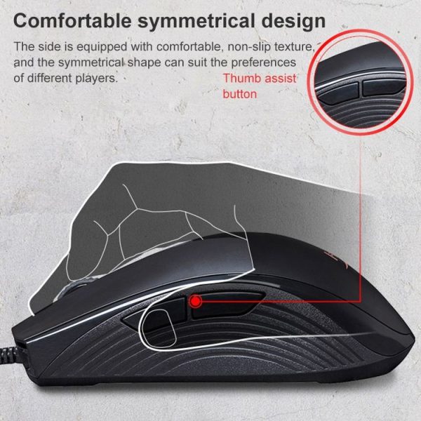 KingstonHyperX Pulsefire Core HX-MC004B RGB 6200DPI Wired Mouse - Image 4