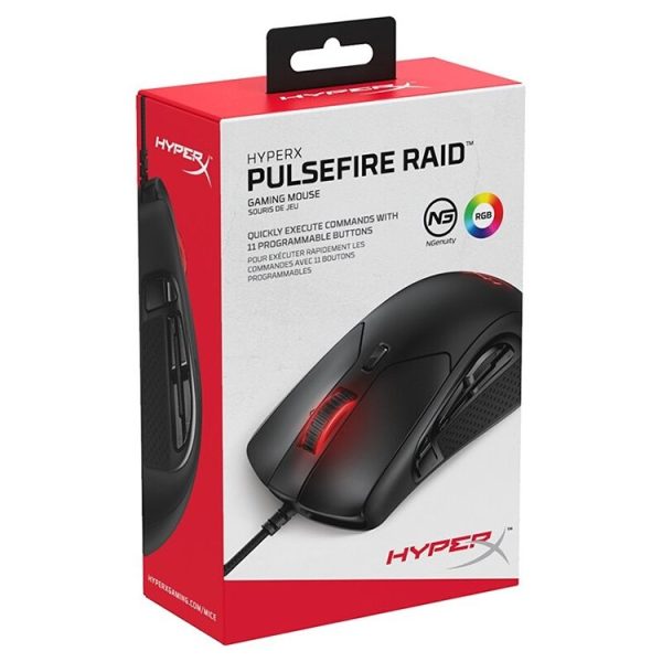 KingstonHyperX Pulsefire Raid HX-MC005B RGB 16000DPI Wired Mouse - Image 3