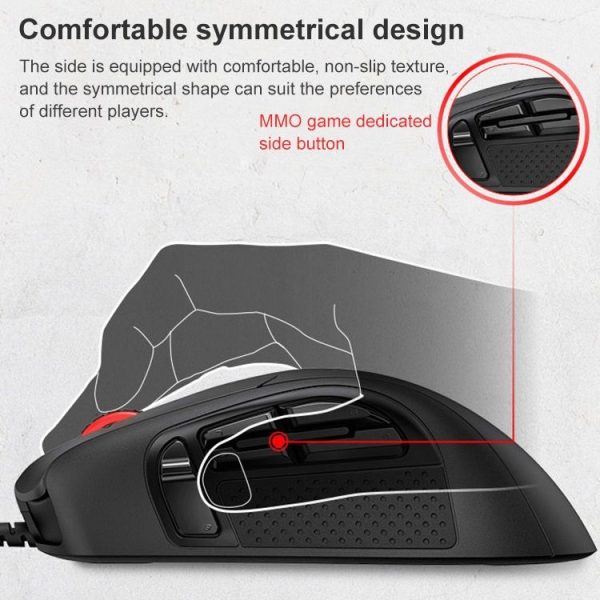 KingstonHyperX Pulsefire Raid HX-MC005B RGB 16000DPI Wired Mouse - Image 5