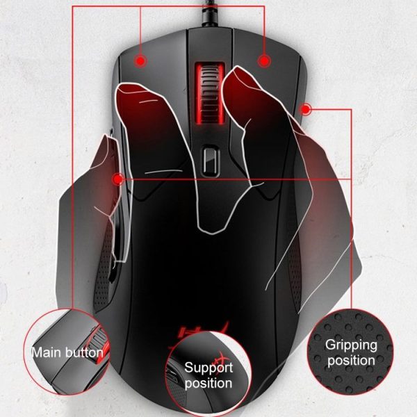 KingstonHyperX Pulsefire Raid HX-MC005B RGB 16000DPI Wired Mouse - Image 6