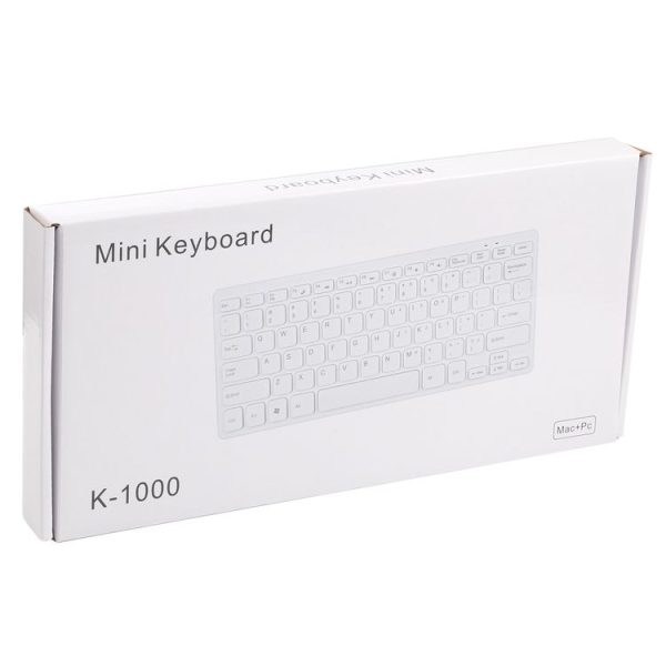 TT-A01 Ultra-thin Design Mini Wired Keyboard, Russian Version (Black) - Image 6