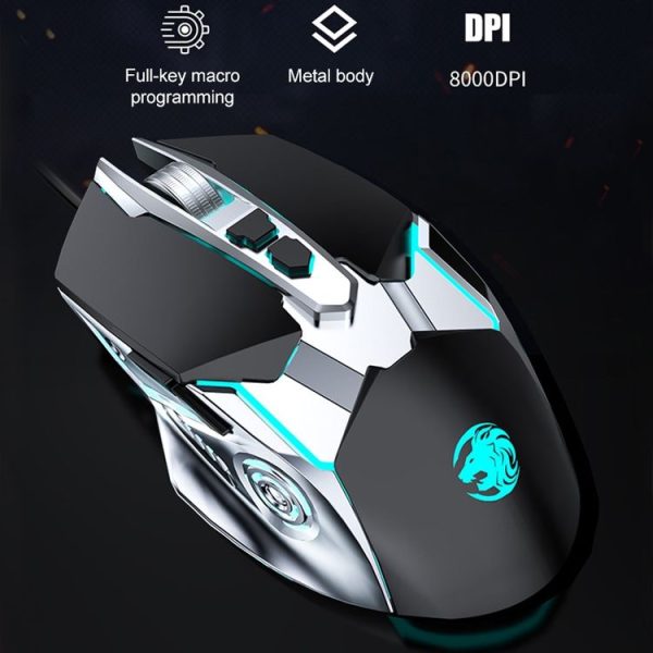 G5 Computer Notebook Custom Macro Programming Wired Gaming Mouse (Black) - Image 2
