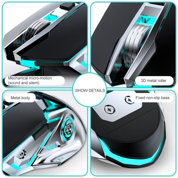 G5 Computer Notebook Custom Macro Programming Wired Gaming Mouse (Black) - Image 3