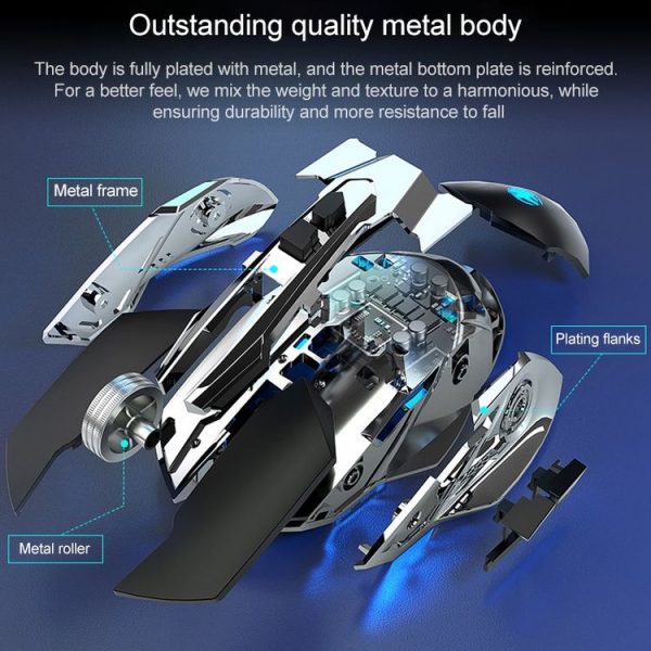 G5 Computer Notebook Custom Macro Programming Wired Gaming Mouse (Black) - Image 6