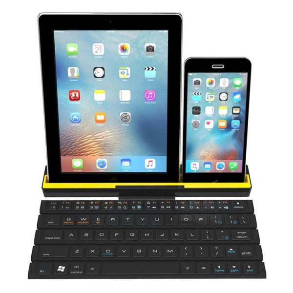 R4 Universal Portable Folding Mini Wireless Bluetooth Keyboard (Black) - Image 2