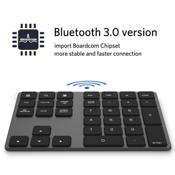 BT181 34 Keys Bluetooth Numeric Small Keypad (Black) - Image 3