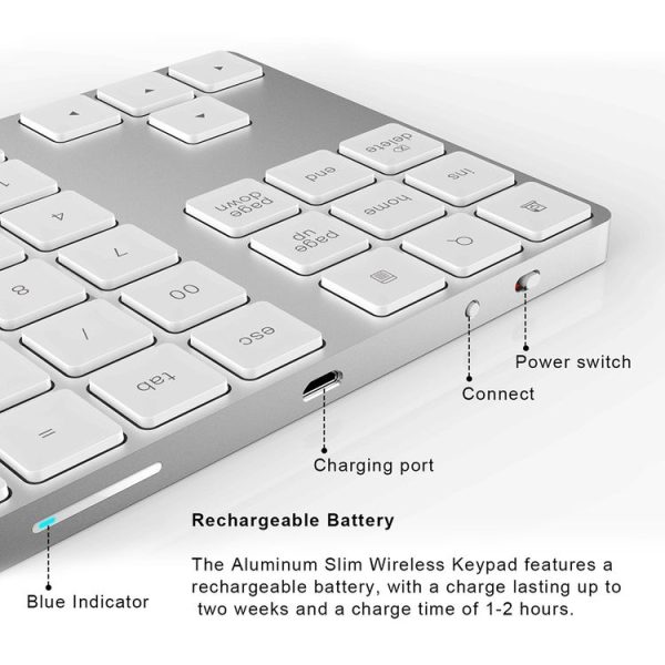 BT181 34 Keys Bluetooth Numeric Small Keypad (Black) - Image 7