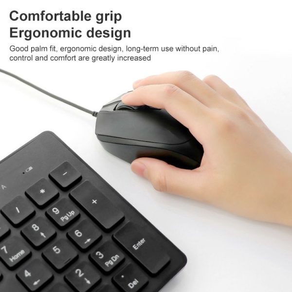 FOETOR 3600n Wired Mouse (Black) - Image 3