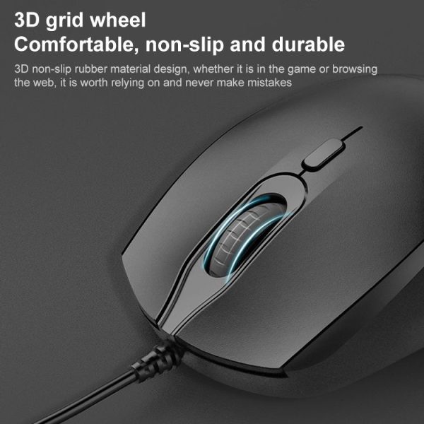 FOETOR 3600n Wired Mouse (Black) - Image 4