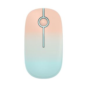 FOETOR i330-Colorful Wireless Mouse (Pink Green)