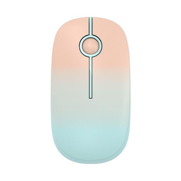 FOETOR i330-Colorful Wireless Mouse (Pink Green)