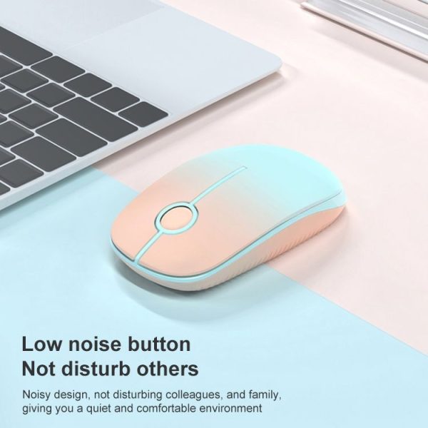 FOETOR i330-Colorful Wireless Mouse (Pink Green) - Image 6