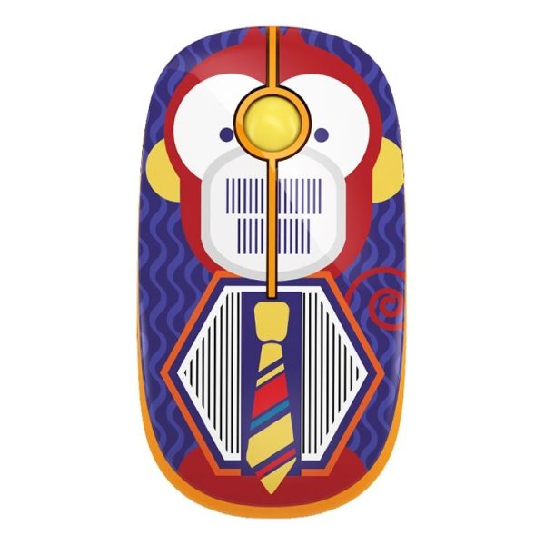 FOETOR i330h Water Transfer Pattern Wireless Mouse (Monkey)