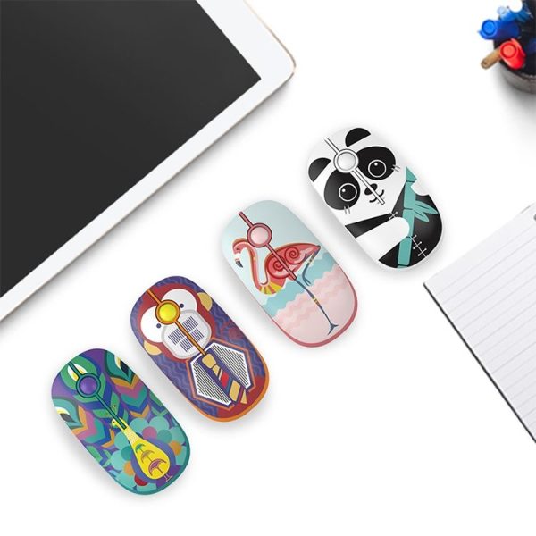 FOETOR i330h Water Transfer Pattern Wireless Mouse (Monkey) - Image 6