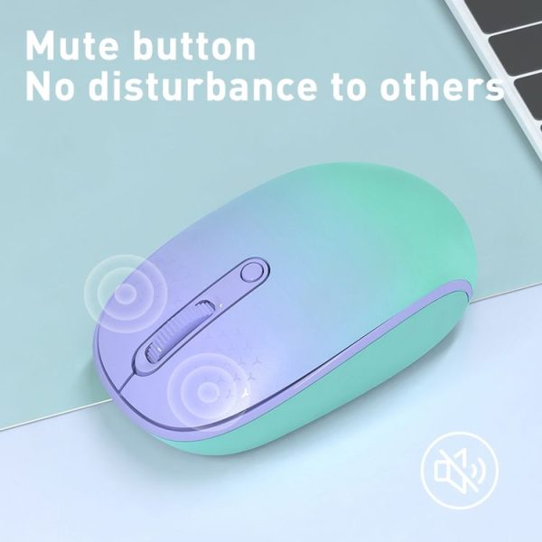 FOETOR E370 Mute Wireless Mouse (Pink) - Image 3