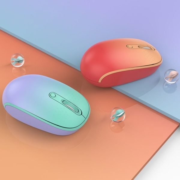 FOETOR E370 Mute Wireless Mouse (Pink) - Image 6